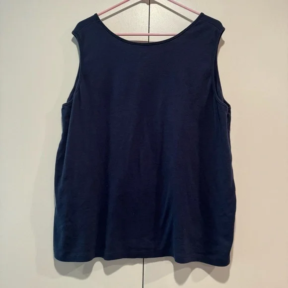 5/25 Women’s Plus Size Tanktop in Navy Blue - Picture 3 of 3